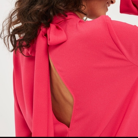 TopShop fushia Bow Back Blazer Dress - Picture 3 of 3